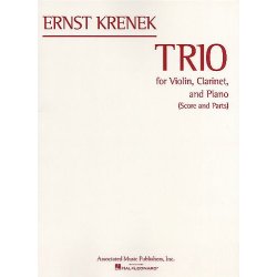Ernst Krenek: Trio For Violin, Clarinet And Piano (Score/Parts)