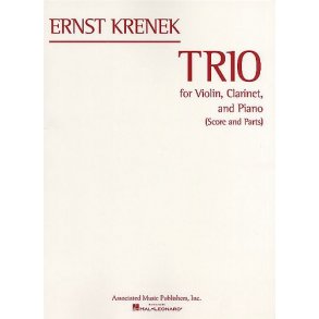 Ernst Krenek: Trio For Violin, Clarinet And Piano (Score/Parts)