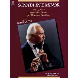Michel Blavet: Sonata In E Minor For Flute And Continuo Op.2 No.3