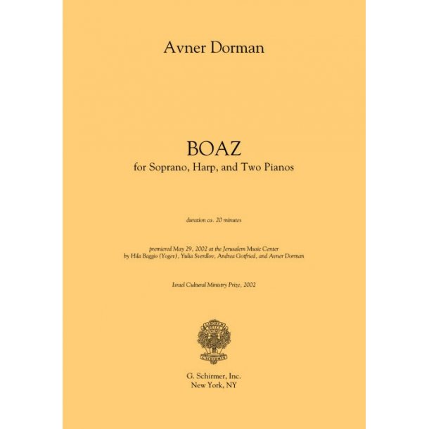 Avner Dorman: Boaz - Set Of 4 Playing Scores