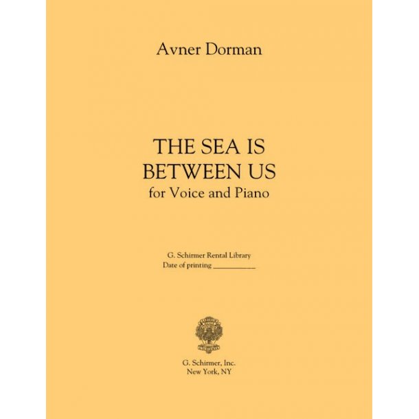 Avner Dorman: The Sea Is Between Us (Hayam Beini Uveincha) - Set (2 Vocal Scores)