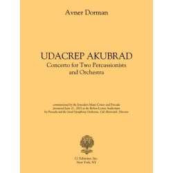 Avner Dorman: Udacrep Akubrad - Solo Parts (2 Percussion)