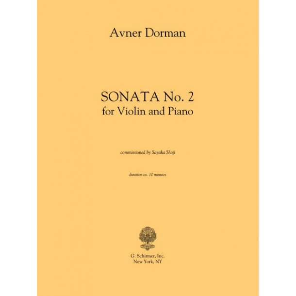 Avner Dorman: Sonata No. 2 For Violin And Piano