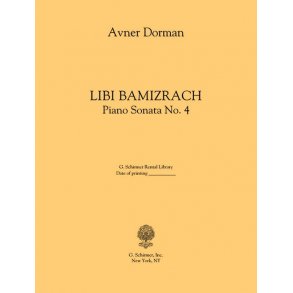 Avner Dorman: Libi Bamizrach (Piano Sonata No. 4)
