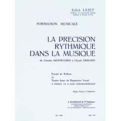 Lejet Precision Rythmique Dans Musique Monteverdi Debussy Moyen Sup Bk
