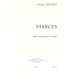 Georges Delerue: Stances (Cello & Piano)