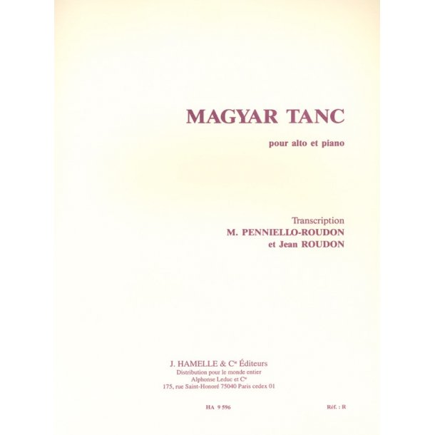 Piotr Ilich Tchaikovsky: Magyar tanc (Viola & Piano)