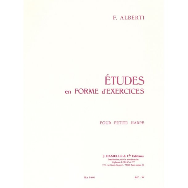 Freddy Alberti: Etudes en Forme d'Exercices (Harp solo)