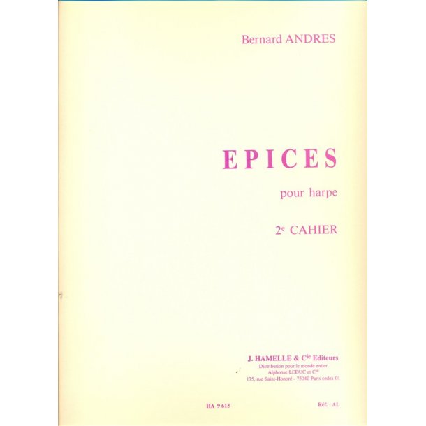 Epices pour harpe (2e cahier)
