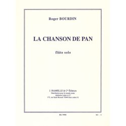 Bourdin Chanson De Pan Flute Solo Book