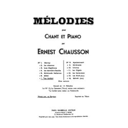 Chausson 14 Melodies No 7 Le Colibri Mezzo Soprano & Piano Book