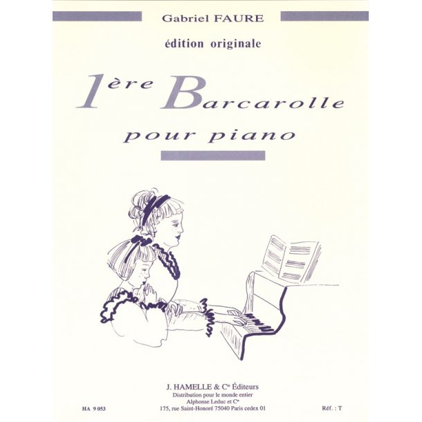 Gabriel Faure: Barcarolle No.1 In A Minor Op.26