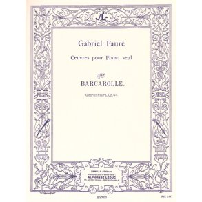 Gabriel Fauré: Barcarolle No.4, Op.44 in A flat major (Piano solo)