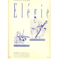 El&eacute;gie pour violoncelle ou violon et piano