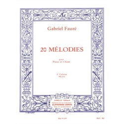 Gabriel Faur&eacute;: 20 M&eacute;lodies Vol.2 (mezzo) (Voice &amp; Piano)