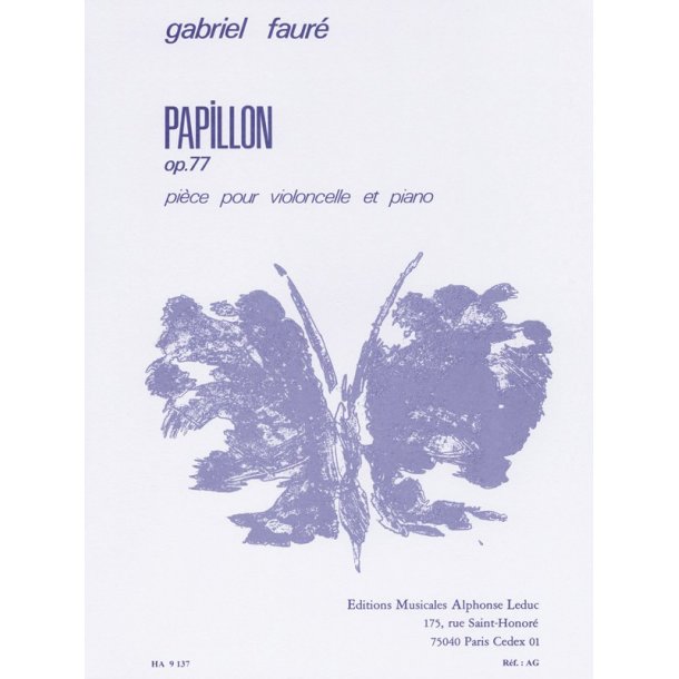 Gabriel Faur&eacute;: Papillon Op.77 (Cello & Piano)