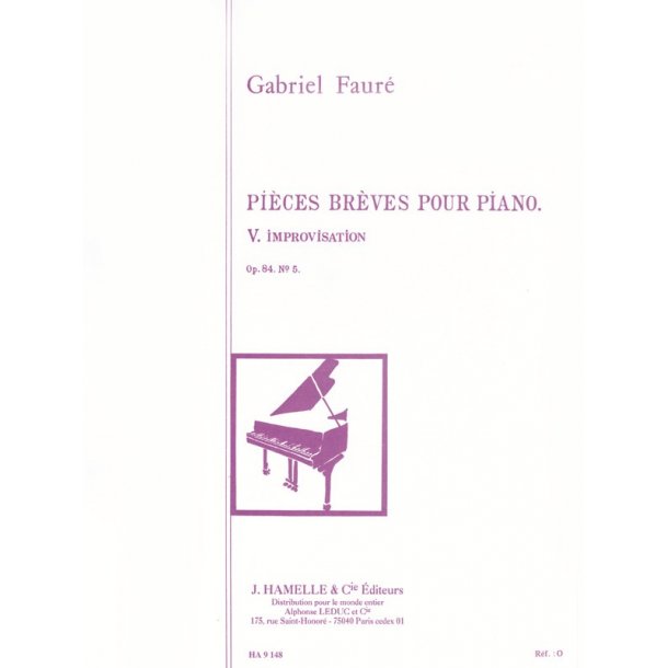 Gabriel Faur&eacute;: Improvisation Op.84, No.5 (Piano solo)