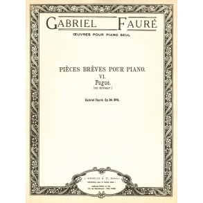 Gabriel Fauré: Fugue Op.84, No.6 in E minor (Piano solo)