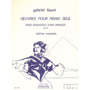 Romances Sans Paroles Op 17 Comp