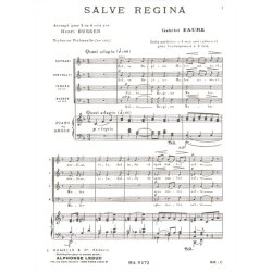 Gabriel Faur&eacute;: Salve Regina Op.67, No.1 (Choral-Mixed accompanied)