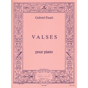 Faure Gabriel Valses 4 Valses Caprices Piano Book Book