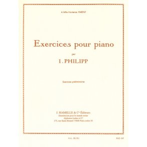 Philipp Exercices Pour Piano Exercices Preliminaires Piano Book