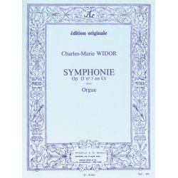 Widor Symphonie No1 Op13 Organ Book