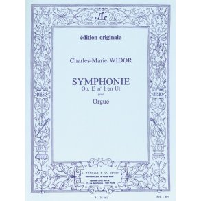 Widor Symphonie No1 Op13 Organ Book