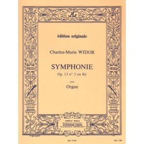 Charles Marie Widor: Symphony For Organ No.2 Op.13 In D