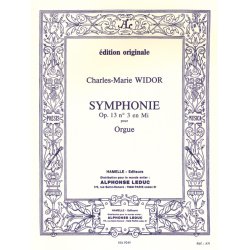Widor Symphonie No3 Op13 Organ Book