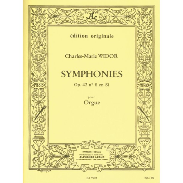 Widor Symphonie No8 Op42 Organ Book
