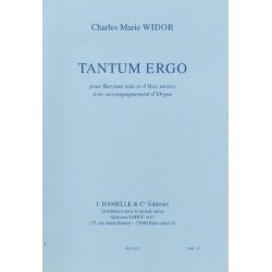 Widor Tantum Ergo Baritone Solo Voice & Organ Book