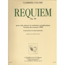 Faure Gabriel Requiem Op.48 Version 1900 Choir Orchestra Full Score