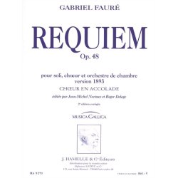 Gabriel Faur&eacute;: Requiem Op.48 (Musica Gallica) (Choral-Mixed accompanied)