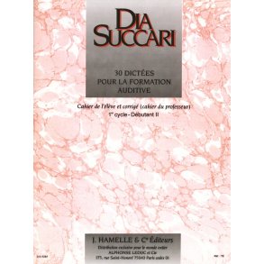 Succari 30 Dictees Pour La Formation Auditive Eleve Prof 1 Debt 2 Bk