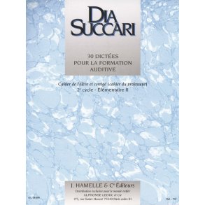 Succari 30 Dictees Pour La Formation Auditive Eleve Prof 2 Elem 2 Book
