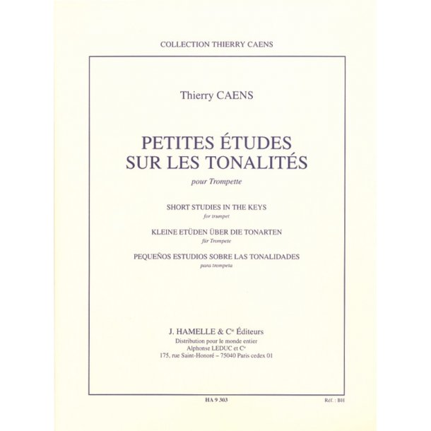 Caens Thierry Petites Etudes Sur Les Tonalites Trumpet Book