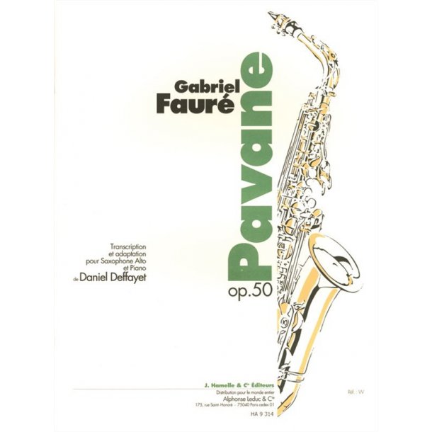 Gabriel Faur&eacute;: Pavane Op.50 (Saxophone-Alto & Piano)