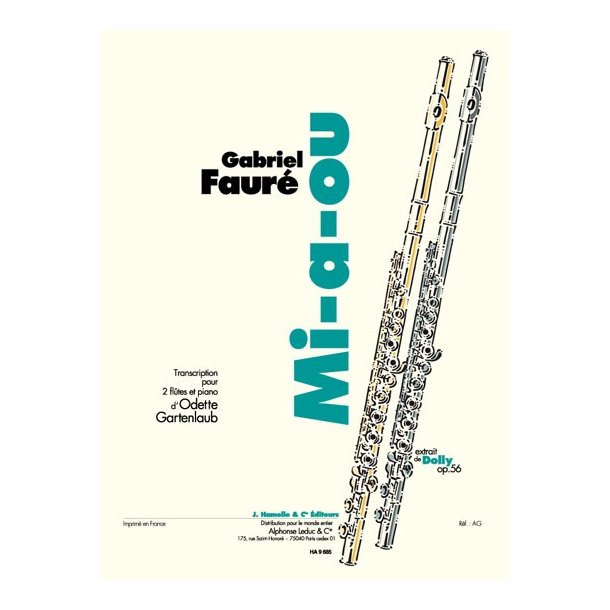 Mi-a-ou 2fl/Pno Arr Gartenlaub