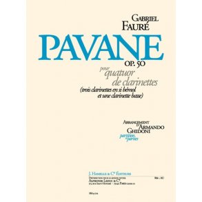 Pavane Op 50 Arr Ghidoni Clarinet Quartet Sc/Pts