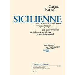 Sicilienne Arr Ghidoni Clarinet Quartet Sc/Pts