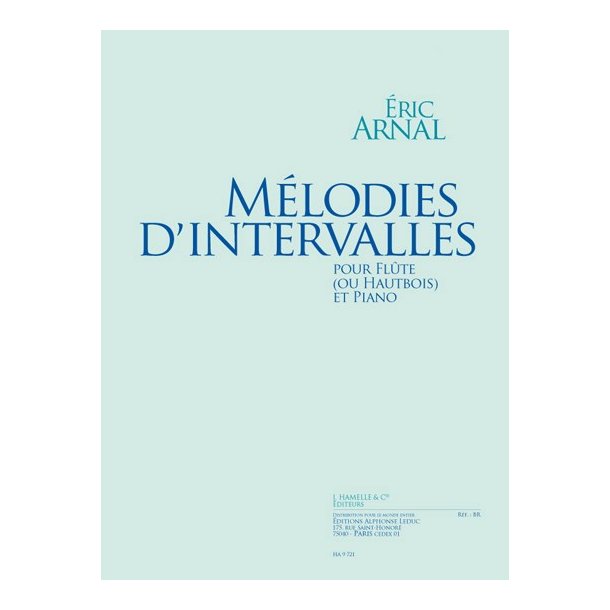 Arnal: M&eacute;lodies d'intervalles (27'35'') pour fl&ucirc;te ou hautbois et piano