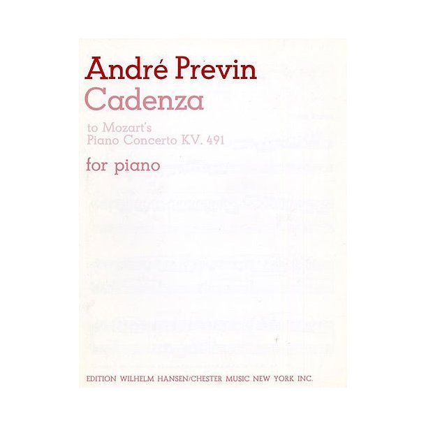 Previn Cadenza To Mozart's Piano Concerto In C Minor K.491