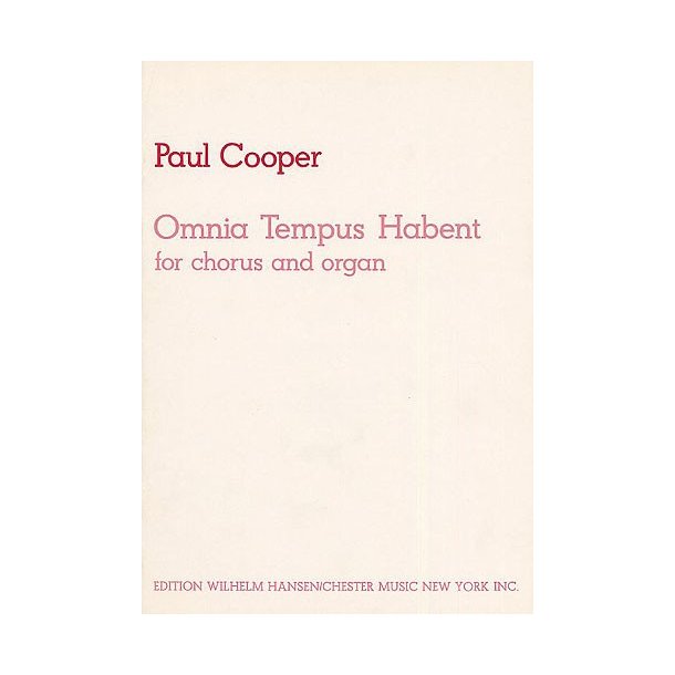 Paul Cooper: Omnia Tempus Habent