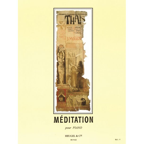 Massenet Jules Thais Meditation Piano Book