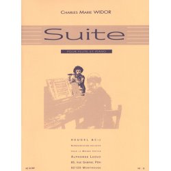 Charles-Marie Widor: Suite For Flute And Piano Op.34