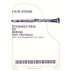 Charles Marie Widor: Introduction Et Rondo Op. 72 (Clarinet And Piano)