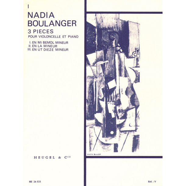 Nadia Boulanger: 3 Pieces No. 1 In E Flat Minor (Cello & Piano)