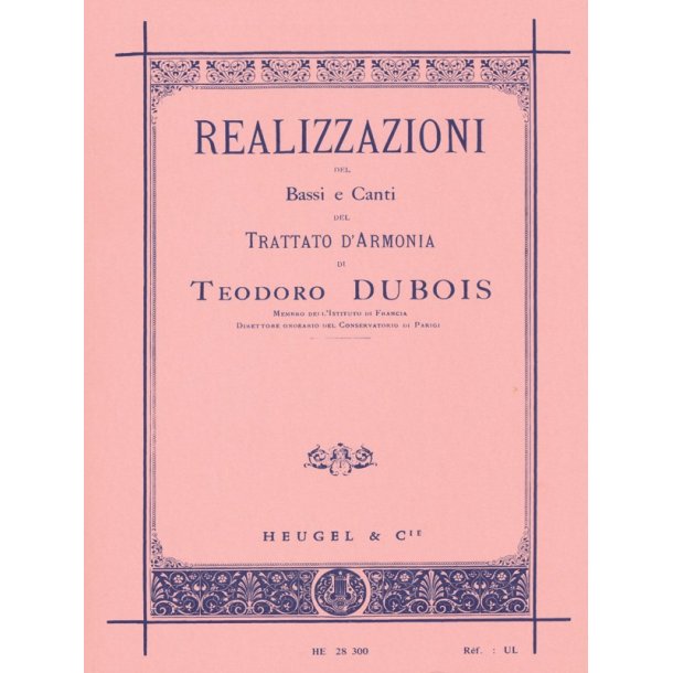 Theodore Dubois: Realisation of Figured Bass from the Treaty of Harmony
