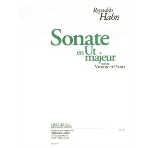 Reynaldo Hahn: Sonata In C Major (Violin/Piano)